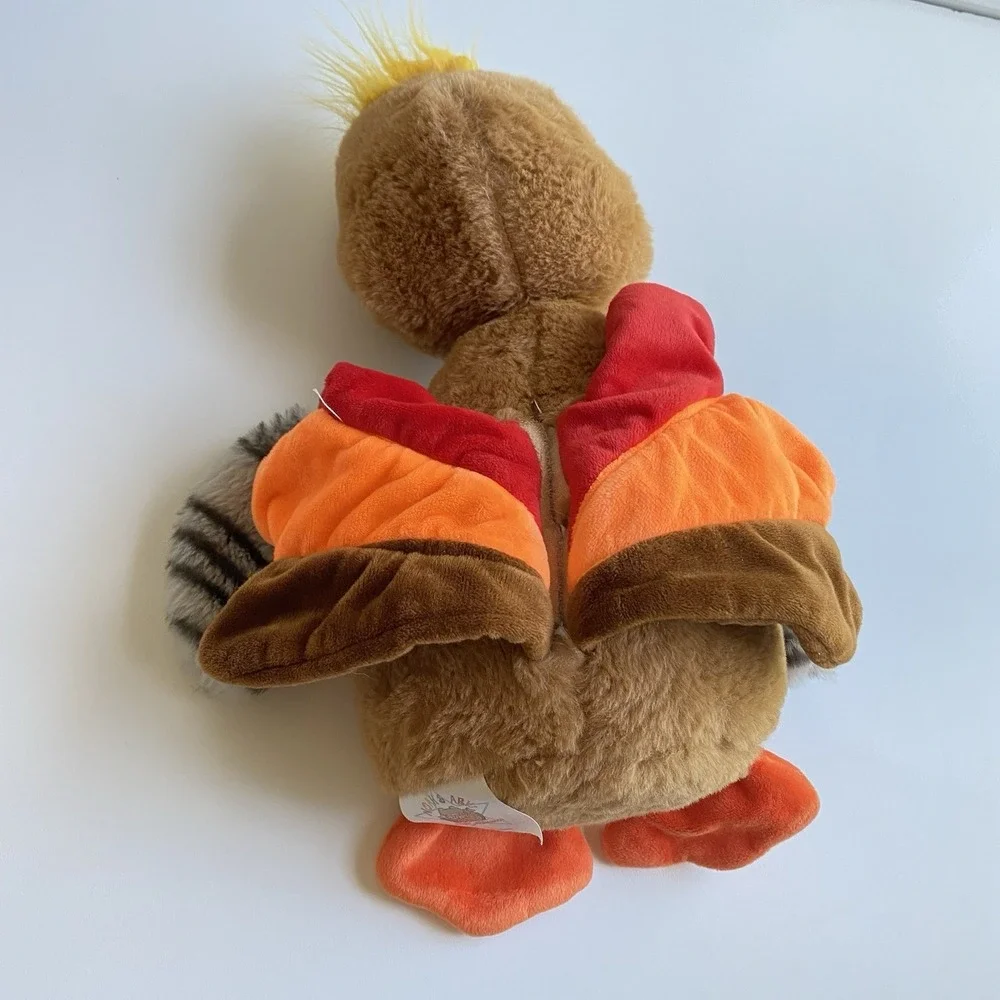 Noahs Ark Animal Workshop Turkey Brown Orange Red Plush Stuffed Toy‎ 13